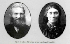 Guðmundur Jónsson og margrét Árnadóttir í Klöpp.