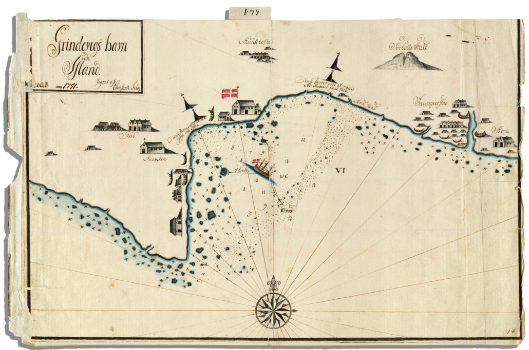 Grindavík - kort 1751
