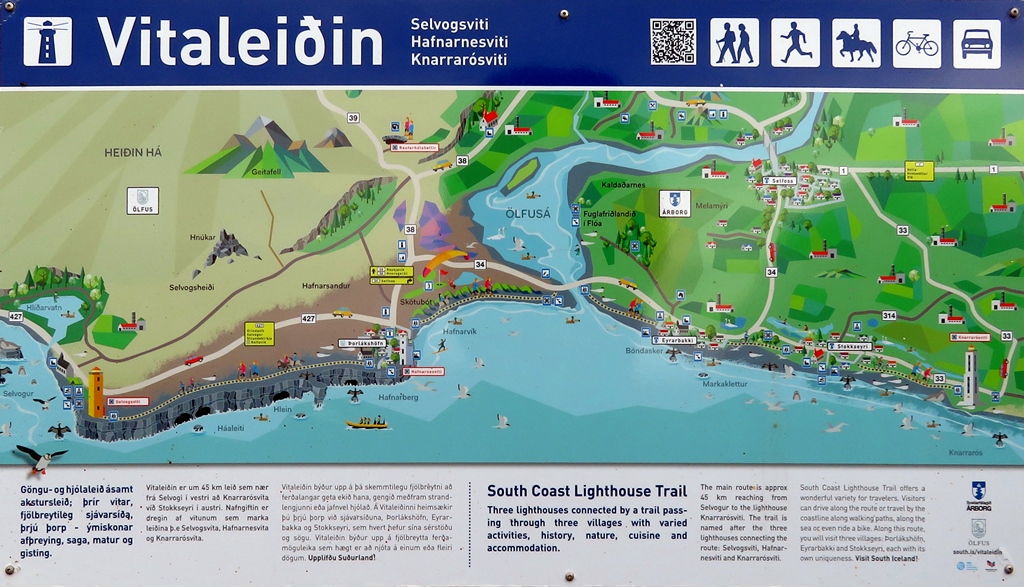 Vitaleiðin - skilti