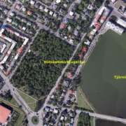 Hólavallakirkjugarður-loftmynd Hólavallagarður